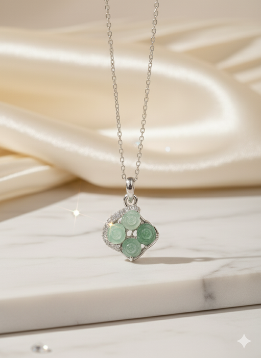 Rose Heart Necklace