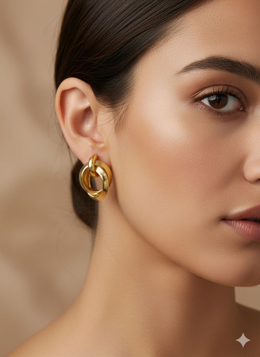 Twisted Hoop Earrings