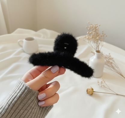Soft Fur Claw hair Clip